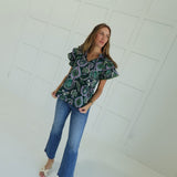 Barbs Flutter Sleeve Top