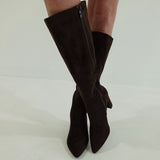 Show Out Knee High Boots - Brown