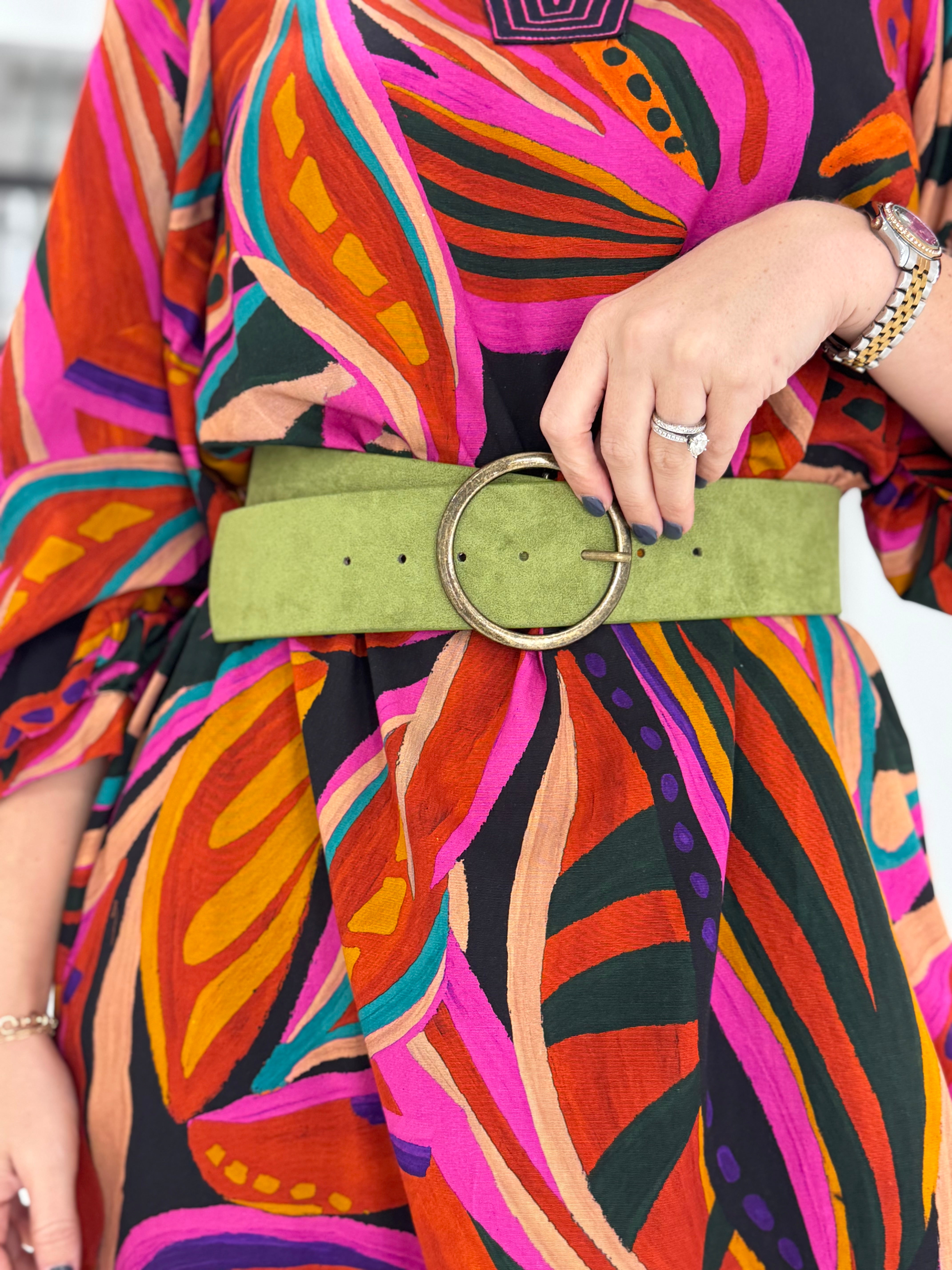 Large Olive Belt