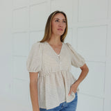 Sweet For Summer Top - Cream