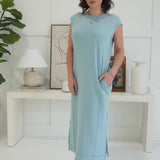 On Board Midi Dress - Dusty Teal