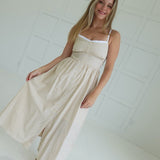 Muriel Striped Dress - Khaki