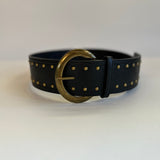 Western Studded Belt - Black