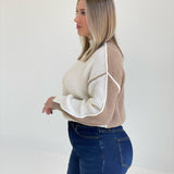 BorderLine Sweater - Ivory