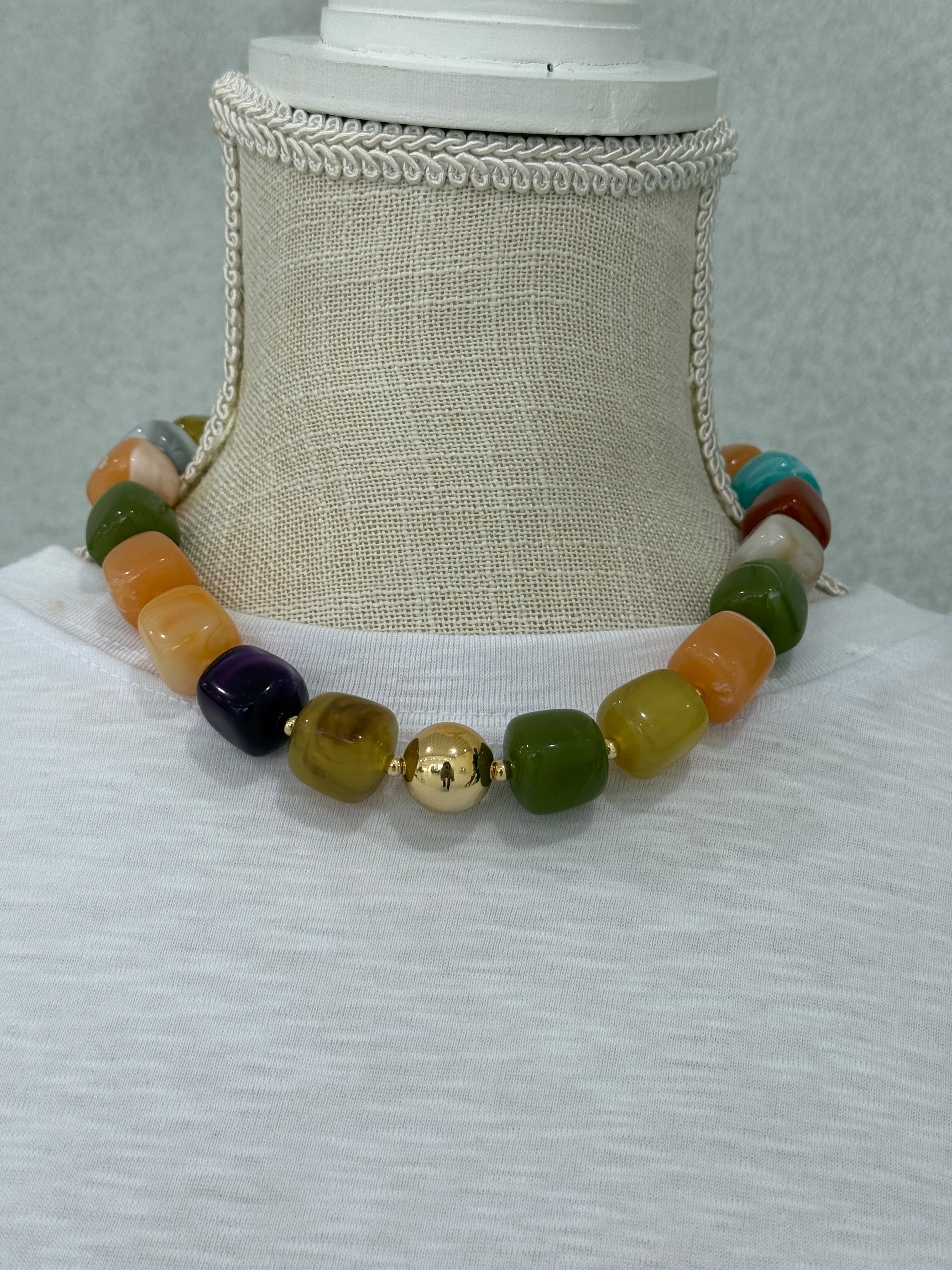 Trendy Lady Beaded Necklace