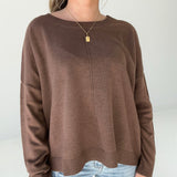 Cooling Down Lightweight Sweater - Brown