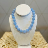 Glamour Resin Necklace - Sky