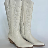 Dixie Western Boot - White - Coconuts by Matisse