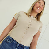 Swing of Things Cardi Top - Ivory