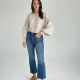 Classical Ribbed Sweater - Beige