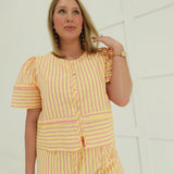 Sorbet Striped Set - Yellow Pink