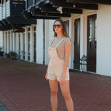 Seasons Tied Romper - Sand Beige