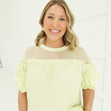 Poppy Mesh Top