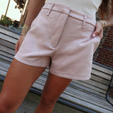 Essential Suede Shorts - Blush