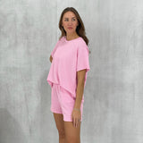 Waverly Ribbed Set - Pink