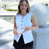 Chapman Vest Top - White