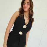 Chantel Vest Set - Black