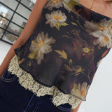 Moody Floral Lace Top