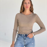 Keep It Simple Top - Taupe