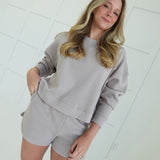 The Way You Lounge Set - Ash Mocha