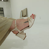 Farrah Block Heel - Beige