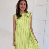 Château Mini Dress - Lime