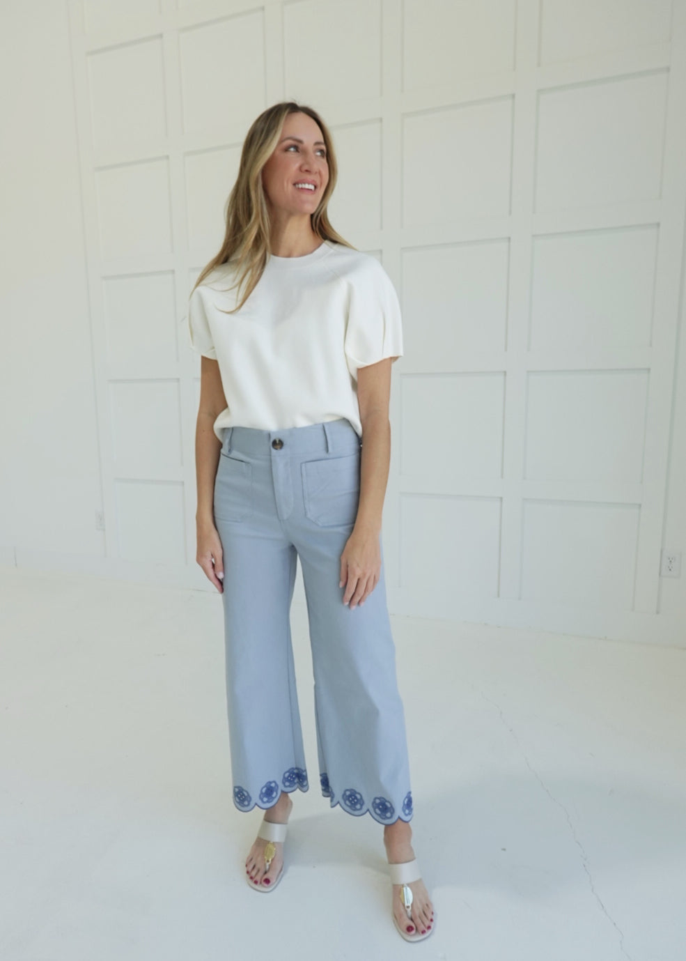 Daisy Daydream Pants - Blue