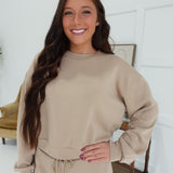 Jump To It Pullover - Taupe