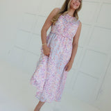 Misty Ruffle Midi Dress