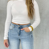 Seamless Long Sleeve Top - White