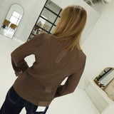 Sheera Plisse Top - Brown