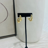 Teardrop Loop Hoops - Gold