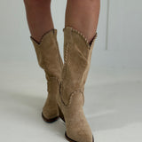 Stellar Whipstitch Boot - Almond