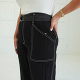 Caldwell Belted Pants - Black