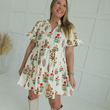 Mable Mini Dress - Cream