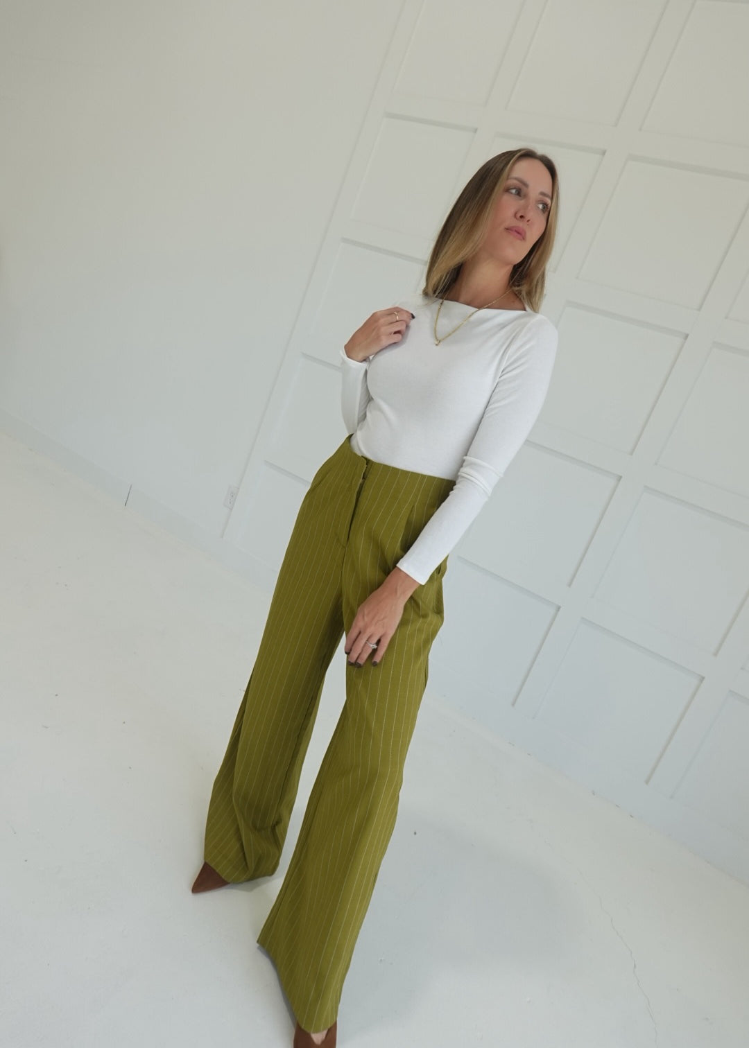 Sibly Trouser Pants - Olive