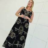 Danica Midi Dress - Black