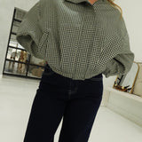 Twist on Gingham Jacket - Green