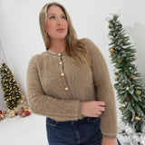 The Icon Fuzzy Cardi - Mocha