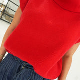 Casper Sweater Top - Red