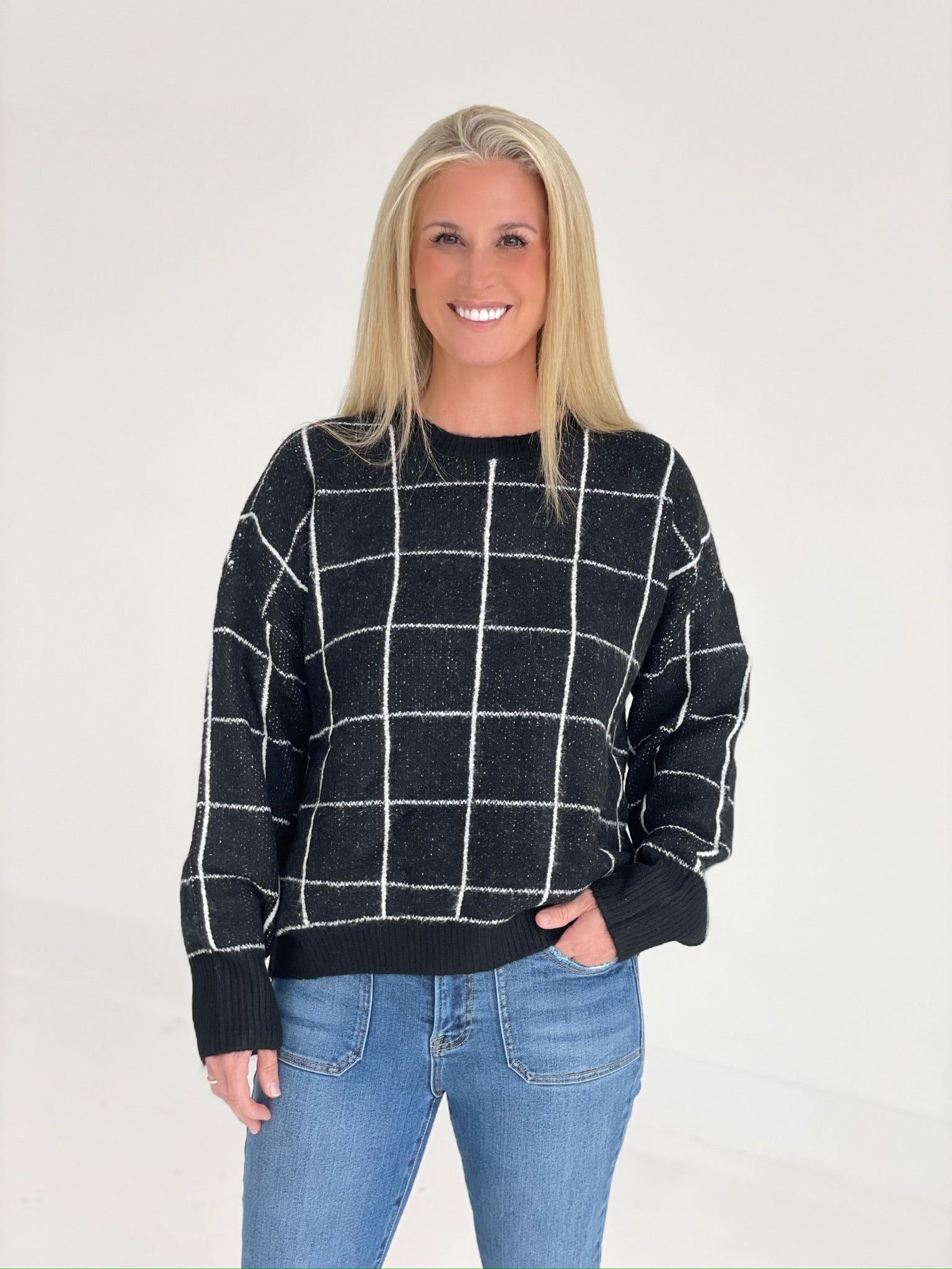 On the Grid Sweater