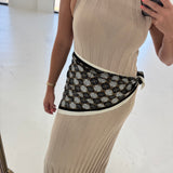 Kaleidoscope Waist Scarf - Black