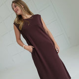 Amelia Midi Dress - Brown