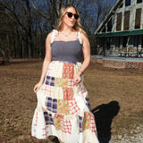 Betsy Plaid Midi Dress