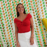 Southern Saturday Top - Red