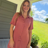 My Own World Mini Dress - Canyon Rose