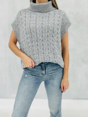 Cuttin' It Close Sweater - Grey