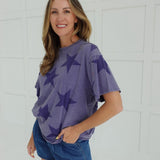 Comet Tee - Dusty Indigo