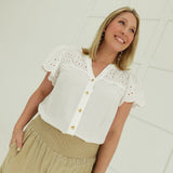 Marna Smocked Pants - Khaki