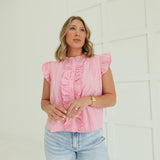 The Frolic Top - Pink Blossom